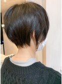 福山市髪質改善部分ストレートCaaryショートボブ ショートヘア
