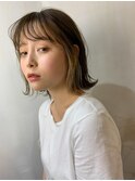 ぱつっとボブ×インナー