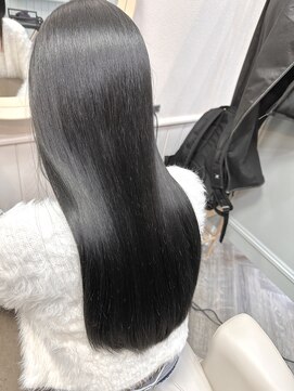 レス 仙台(Less) 【透け感のある暗髪グレージュ】髪質改善