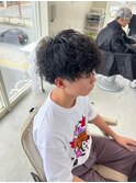 滋賀、南草津、メンズ美容室、波巻きツイストスパイラルパーマ