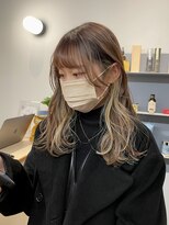 カサネ(casane)&nbsp;ベージュカラー×イヤリングカラー