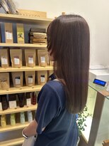 エム バイ ブローチェ(em by BROCHE)&nbsp;チェリーブラウン×顔周りレイヤー