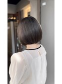 タッセルボブ×グレージュ