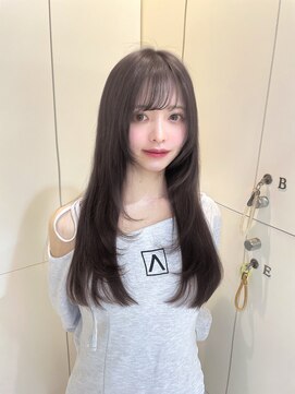 アッシュ 池袋店(Ash) 縮毛矯正/グレージュ/レイヤーカット #池袋駅