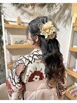 卒業式ヘアセット×袴着付け♪yu