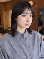 ヤイエ 青山店(yiye)&nbsp;切りっぱなしボブ/ミニボブ/ワンレンボブ/ロブ/暗髪/黒髪