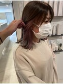 くすみピンクベージュ×インナー