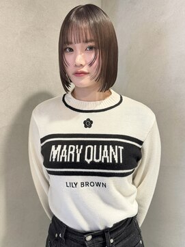 ペレ 梅田(PELE) 前髪/アンブレラカラー/こなれミディ/イメチェン/ウェーブパーマ