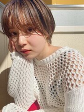 フラミューム 藤沢(flammeum) マッシュショート×ライトブラウン【藤沢】