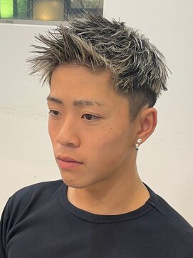 バース バイ ハピネス(BIRTH by happiness) 奈良メンズホワイトメッシュジェットモヒカン