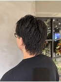 ツーブロック  ショートウルフ　シャドウパーマ【30代／40代】