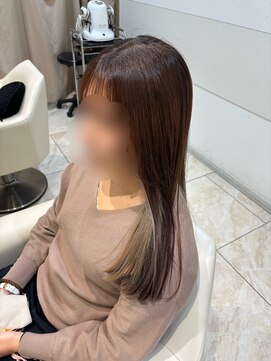 ケンジ 平塚 アネッタ(KENJE annetta) 《インナーカラー》ナチュラルブラウン×ベージュ