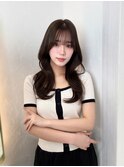 韓国風くびれ巻き/薄め前髪/似合わせ顔周り