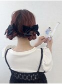 ツインお団子　渋谷ヘアメ　アイドルヘア