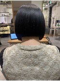 切りっぱなしボブ