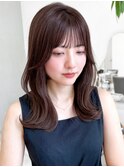 【TOMI】くびれヘア.レイヤーカット/グレージュ