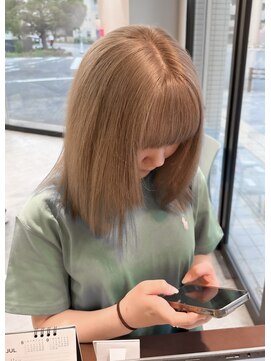 ジェム リット(GEM lit) 《karin》milk tea greige  /名駅/名古屋/名古屋駅/ケアブリーチ