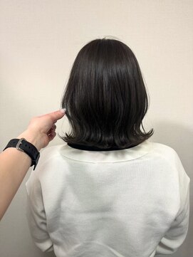 美容室 フォーリア Foglia くびれボブ　オリーブグレージュ