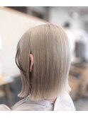 白髪ボカシ前頭ブリーチ
