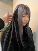レイヤーカット/シルバーベージュ/デザインカラー