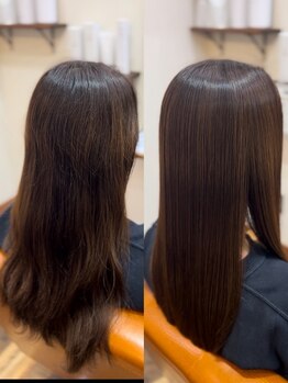 【クセ/広がり/ツヤ感/まとまりなどでお悩みの方必見！】髪質改善ストレート（縮毛矯正）でさらに好印象！