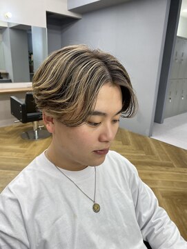 アレス バイ シカ 神戸三宮元町店(ALLES by Cica) フェザーショートフェザーパーマニュアンスパーマショートヘア