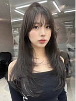 ロンド マーレ 天神大名店(Lond mare) 黒髪/大人ガーリー/小顔/ココアベージュ/似合わせカット/顔周り