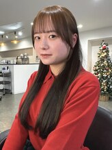 ヴィヴカウンター(VIVE counter) ぱっつんシースルーバンクとブラウンカラー