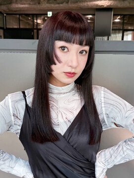 アルバム 銀座(ALBUM GINZA) 前髪カット似合わせカットロング韓国ヘア_F21293