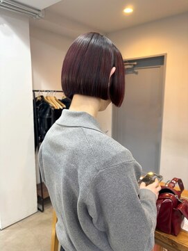 ペイジヘアー(paige hair) ミニボブ/レッドブラウン