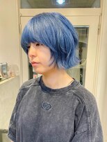 テトラ バイ ネオリーブ 横浜西口店(tetra by neolive)&nbsp;ブルーカラーブリーチハイトーン髪質改善レイヤーN