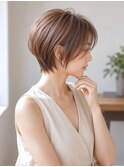 脱白髪染め/白髪ぼかしカラー/大人ボブ/ハンサムショート/5