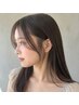 【前髪縮毛矯正｜うねり対策】顔まわり縮毛矯正＋カット＋カラー