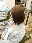 切りっぱなしボブ♪×ボリュームダウン【朝時間がないあなたへ】