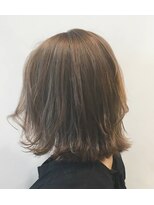 ヘアーサロン モンクール(hairsalon mon'coeur) 「 アッシュベージュ × ハイライト 」外ハネボブスタイル☆