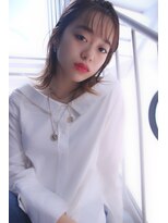 ブーケ(BOUQUET)&nbsp;くびれ・外はね・毛先ハイトーンカラー・薄めバング