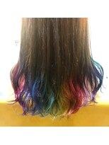 ビヨンドイー(beyond E)&nbsp;裾カラーレインボーカラーユニコーンカラー