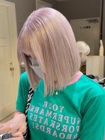 ベレーザ 渋谷(BELEZA)&nbsp;ba1403プラチナカラーホワイトミルクティーブリーチオンカラー