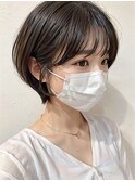 20代30代40代◎シースルーバングひし形ショートイメチェン夏ヘア