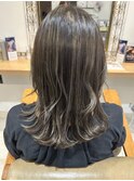 白髪ぼかしハイライト