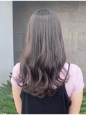 艶髪ダークグレージュロング