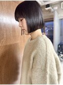 ボブ/切りっぱなし/ミニボブ/髪質改善ストレート