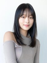 アンスリウム 吹田(Anthurium)&nbsp;ミディアムレイヤー/大人可愛い/髪質改善/シースルーバング