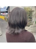 グレージュ/グレーベージュ/グレーカラー/ミディアムヘア