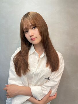 シャルムバイケンジ(Charm.by KENJE) グレーベージュニュアンスカラーヘルシースタイルレイヤーロング