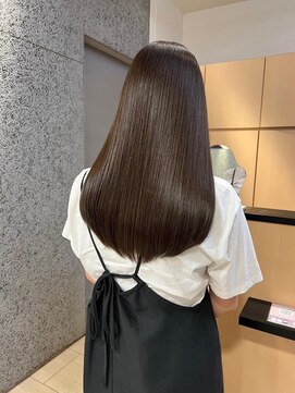 アールヘアーデザイン 千種(r hair design) サラツヤロングベージュカラーブリーチしない透明感カラー