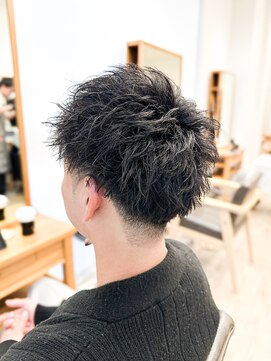 セイドット フクオカ(Say.FUKUOKA) 【メンズ★大名】スパイキーショート刈り上げ×スパイラルパーマ