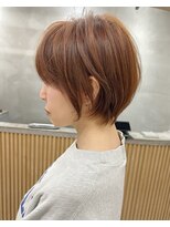 ロンドプロフィール 浦和(Lond profil) 大人可愛い20代30代40代黒髪前下がりショートボブ丸みショート◎