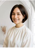 顎線より少し短めのグラデーションボブスタイル