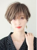 ショートカットくびれショート30代40代50代前髪長めショートヘア